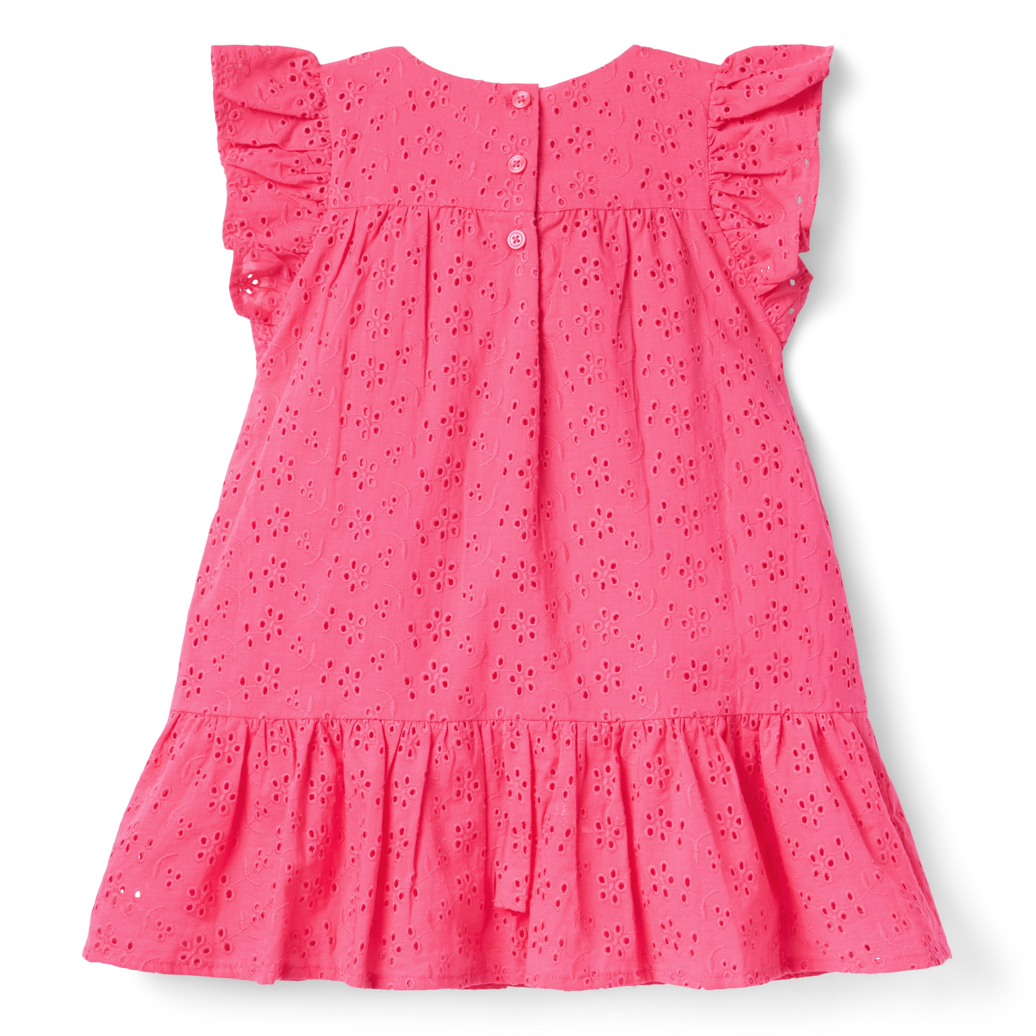 Eyelet Flutter Sleeve Dress image number 2