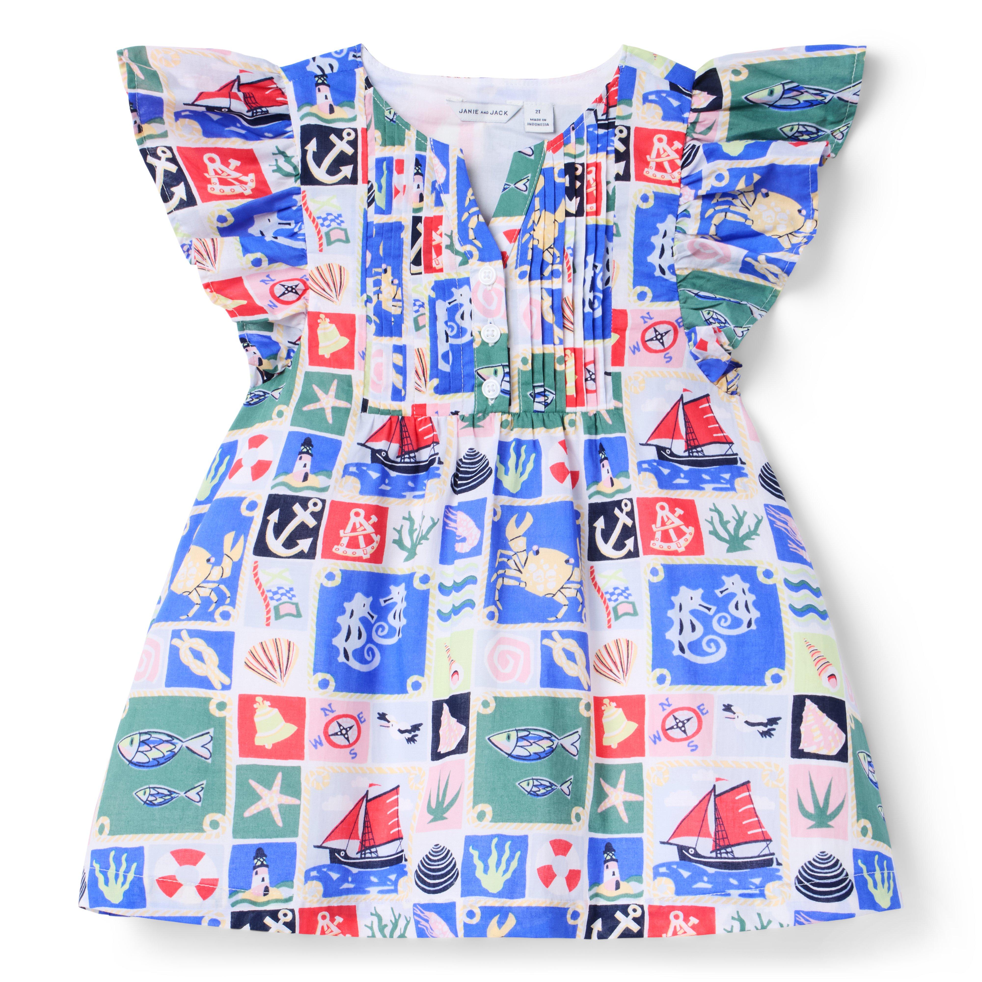 The Nautical Pintuck Dress