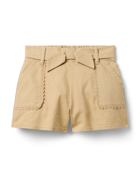 The Bow Lace Trim Short