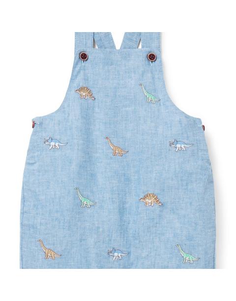 Baby Embroidered Dinosaur Overall