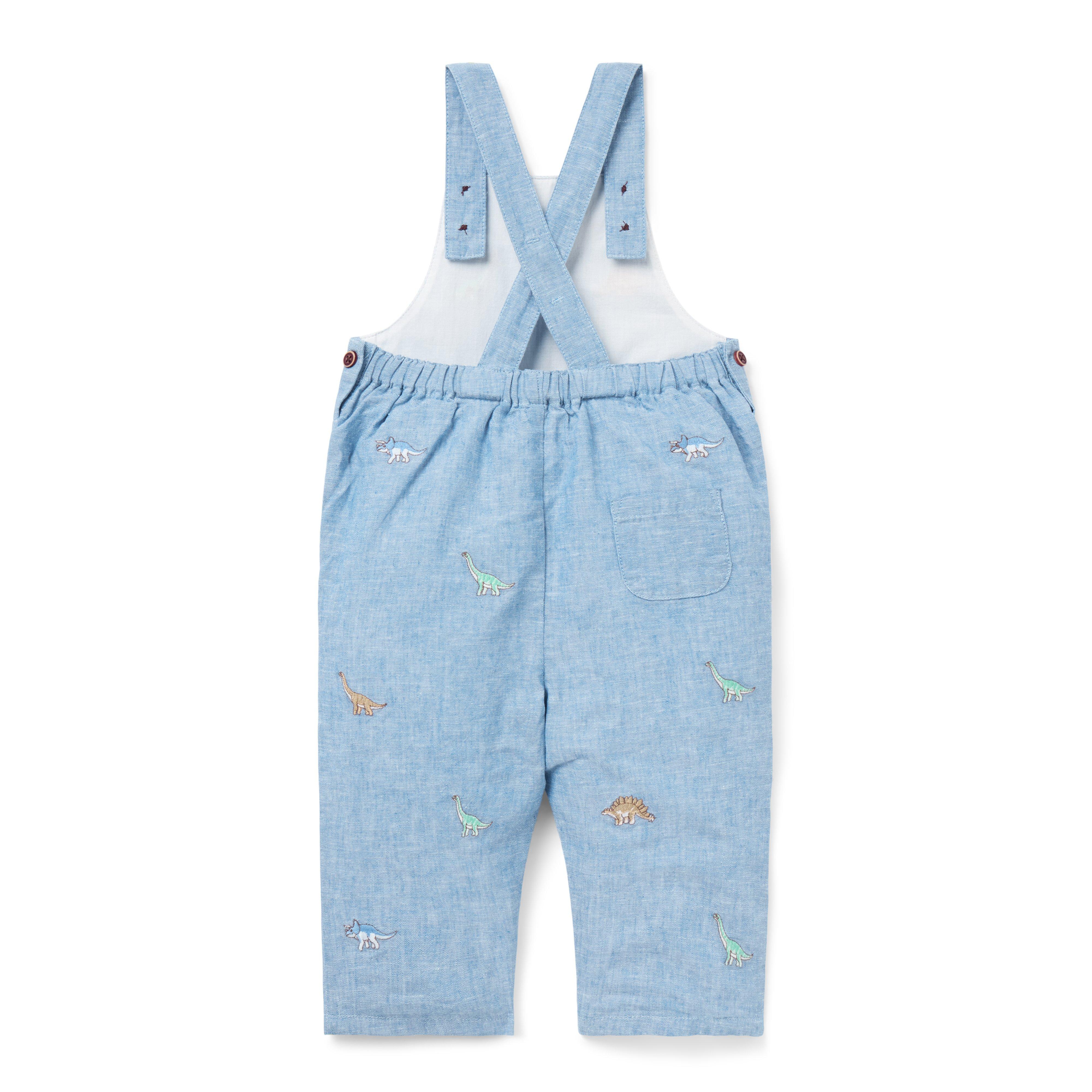 Baby Embroidered Dinosaur Overall image number 2