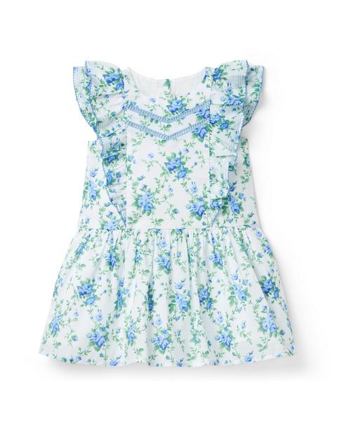 Floral Ruffle Dropwaist Dress
