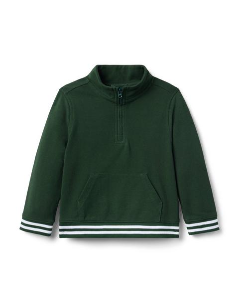 The Half Zip Pique Sweatshirt