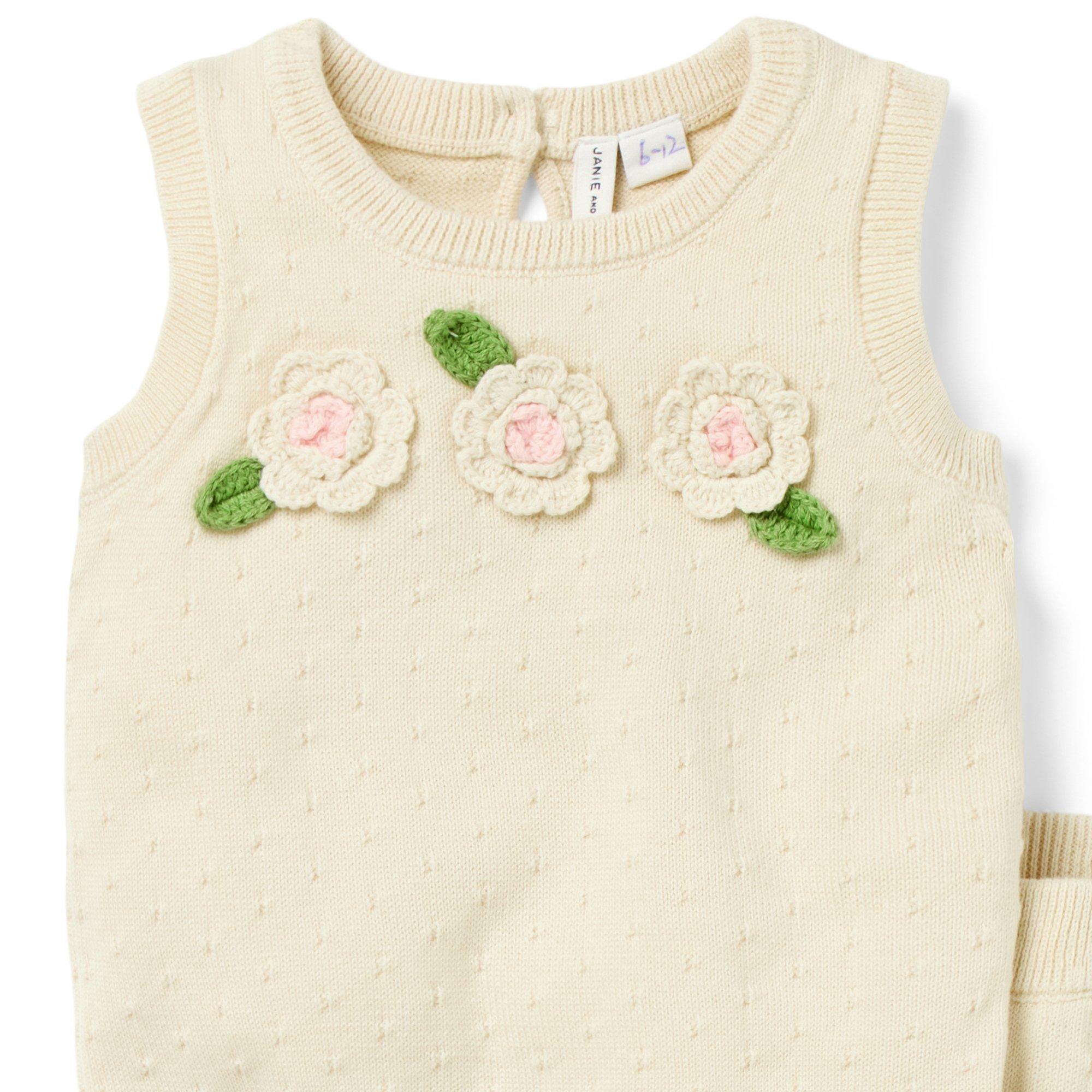 The Crochet Flower Matching Baby Set image number 1