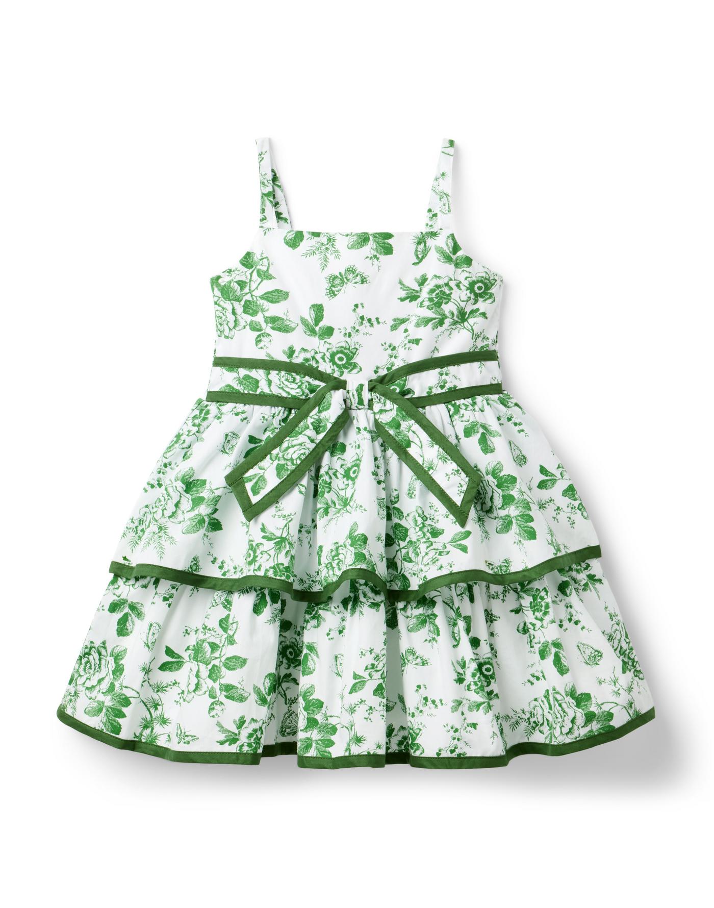 The Floral Toile Tiered Dress
