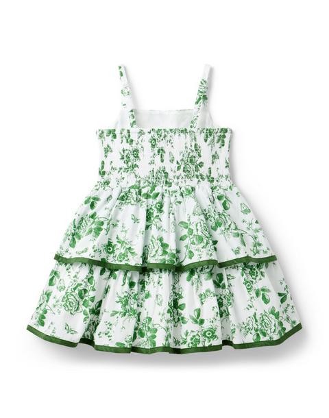 The Floral Toile Tiered Dress