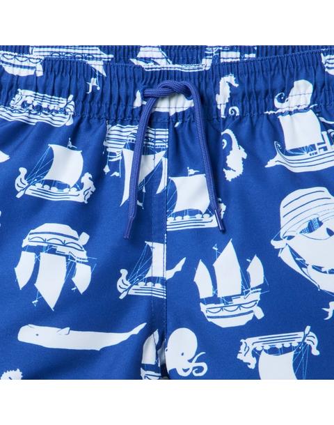 Recycled Pirate Ship Swim Trunk