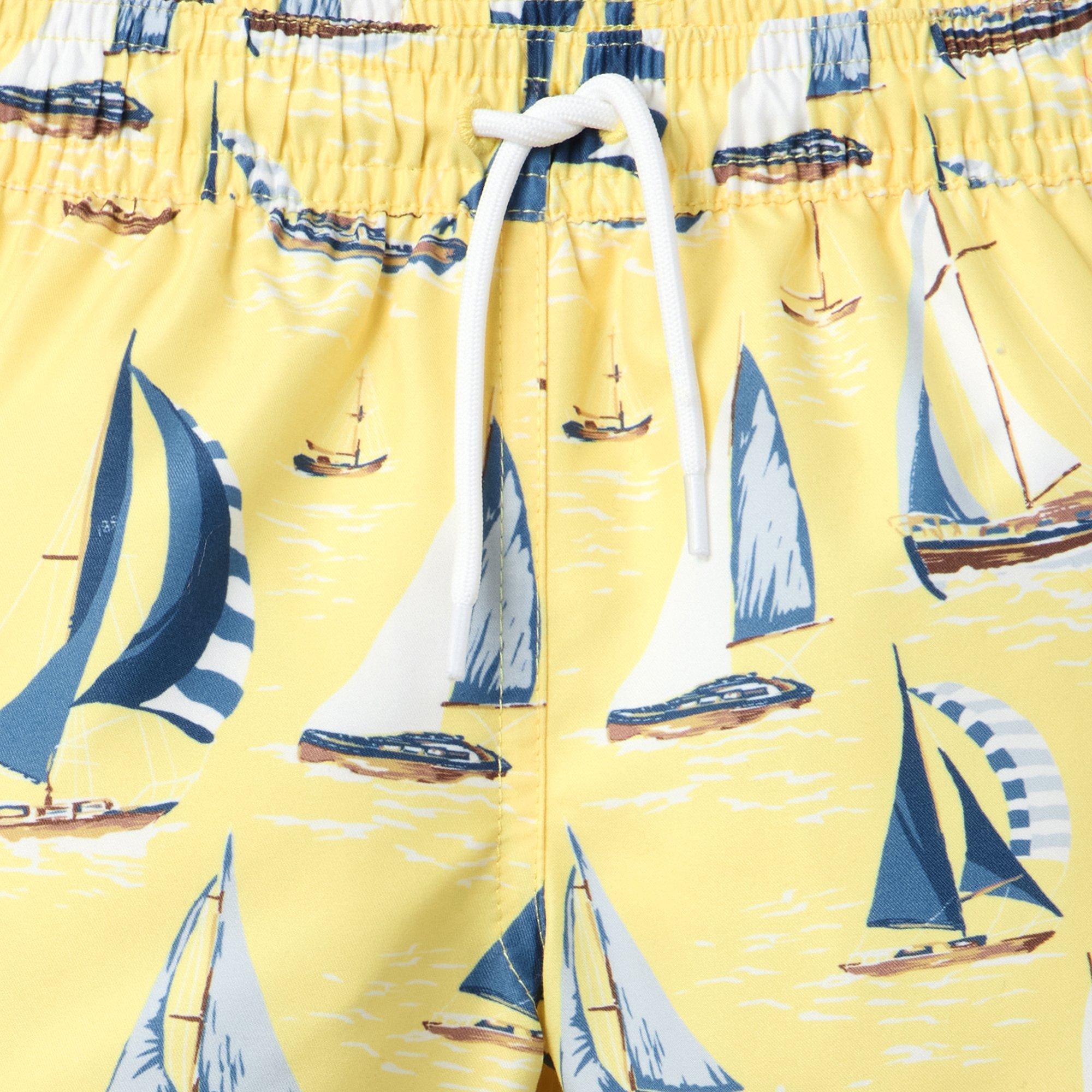 Recycled Sailboat Swim Trunk image number 1