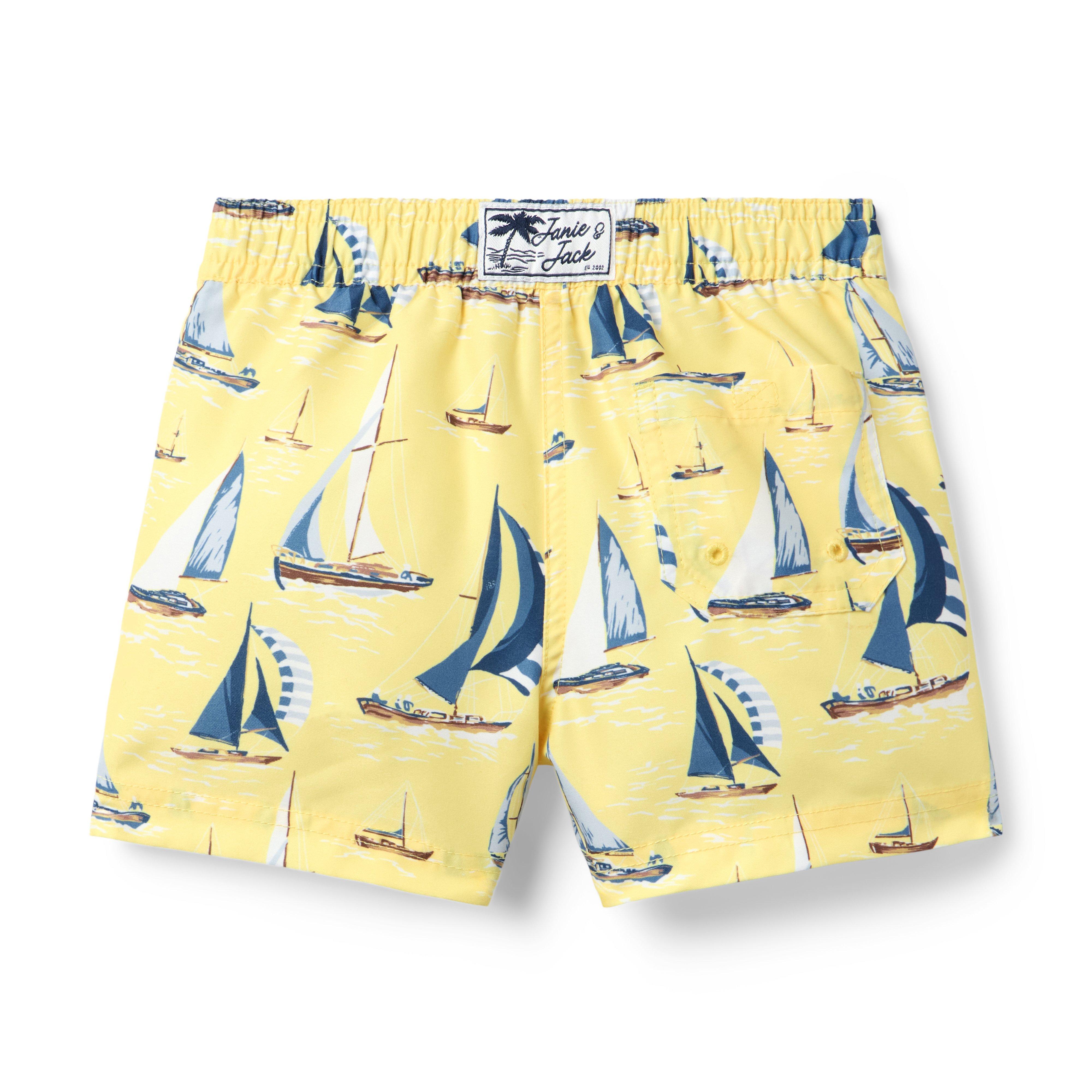 Recycled Sailboat Swim Trunk image number 2