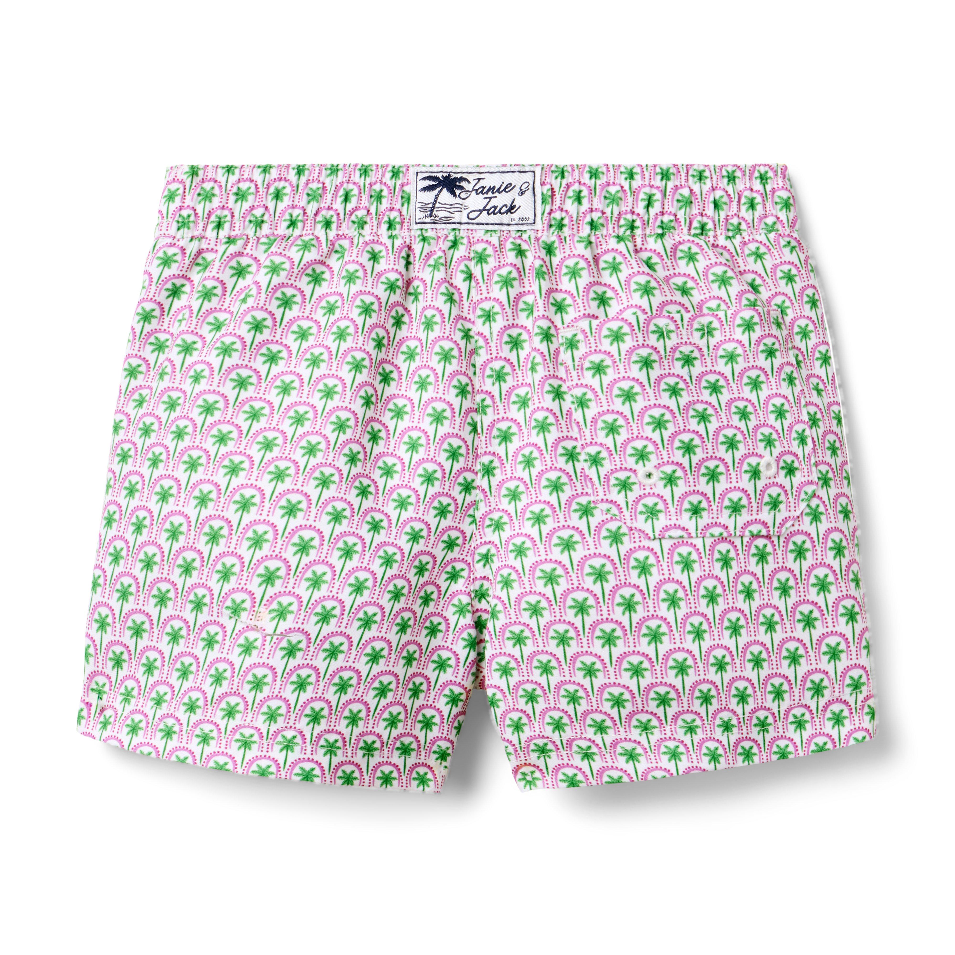 Recycled Palm Tile Swim Trunk image number 2