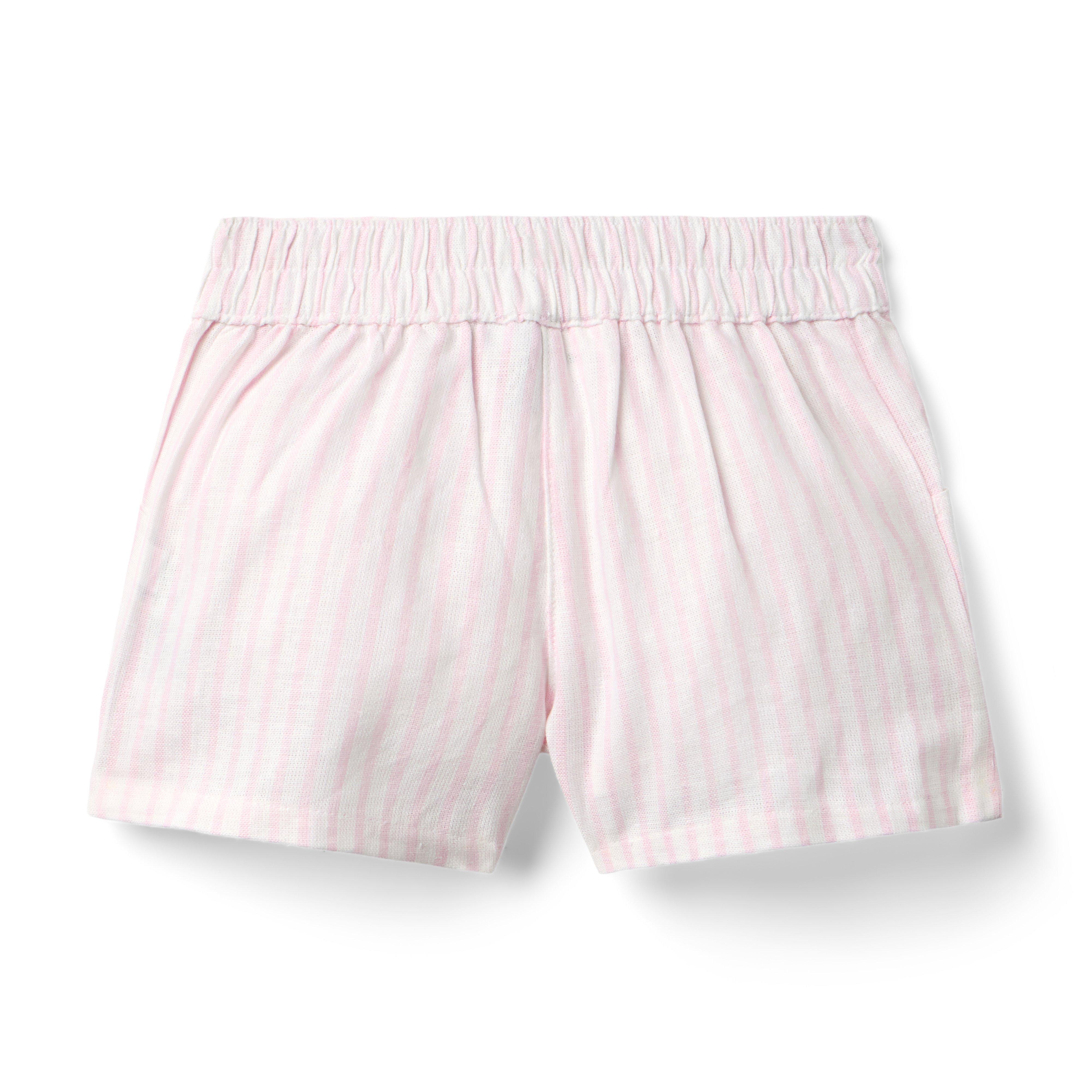 Linen-Cotton Striped Short image number 2