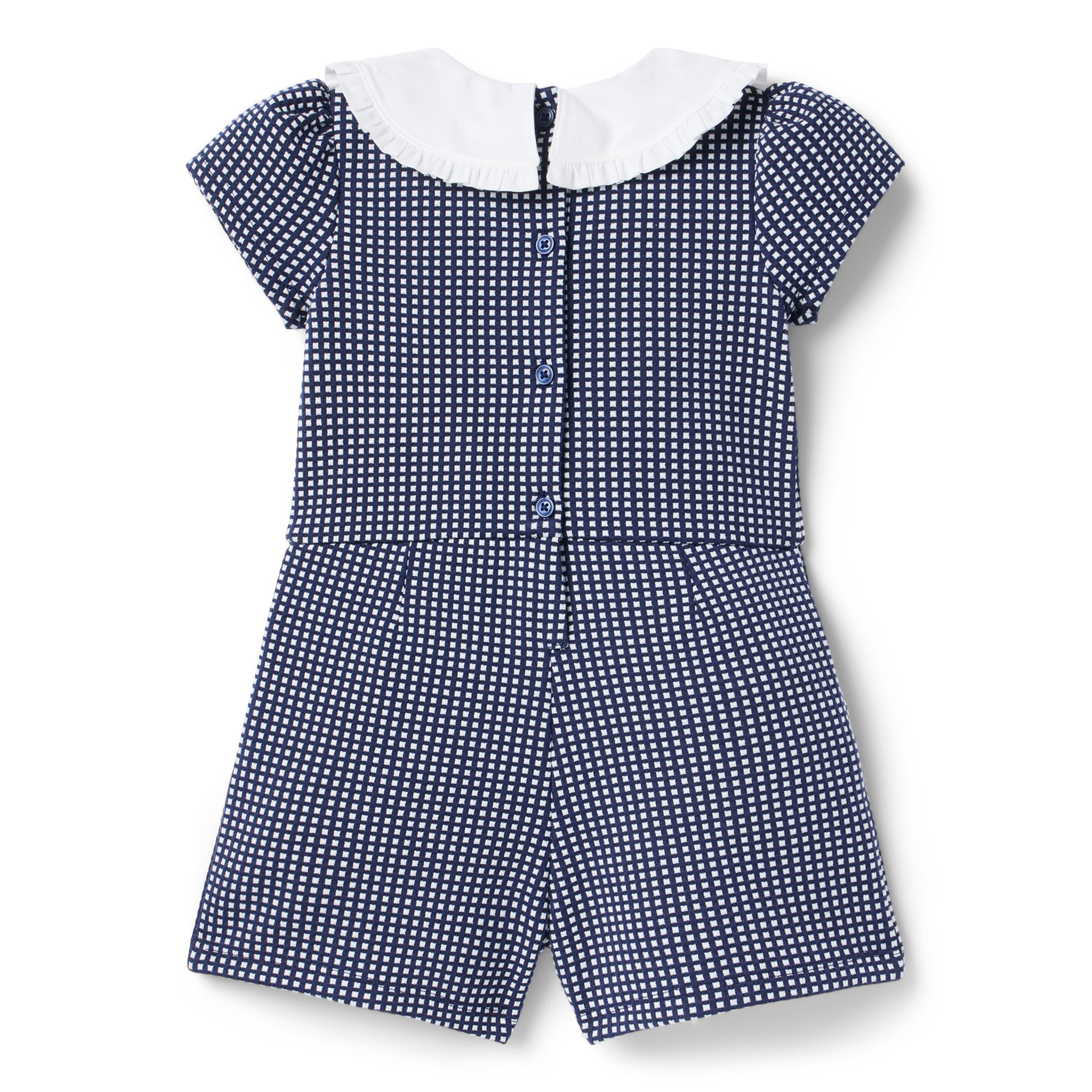 Gingham Jacquard Romper  image number 2