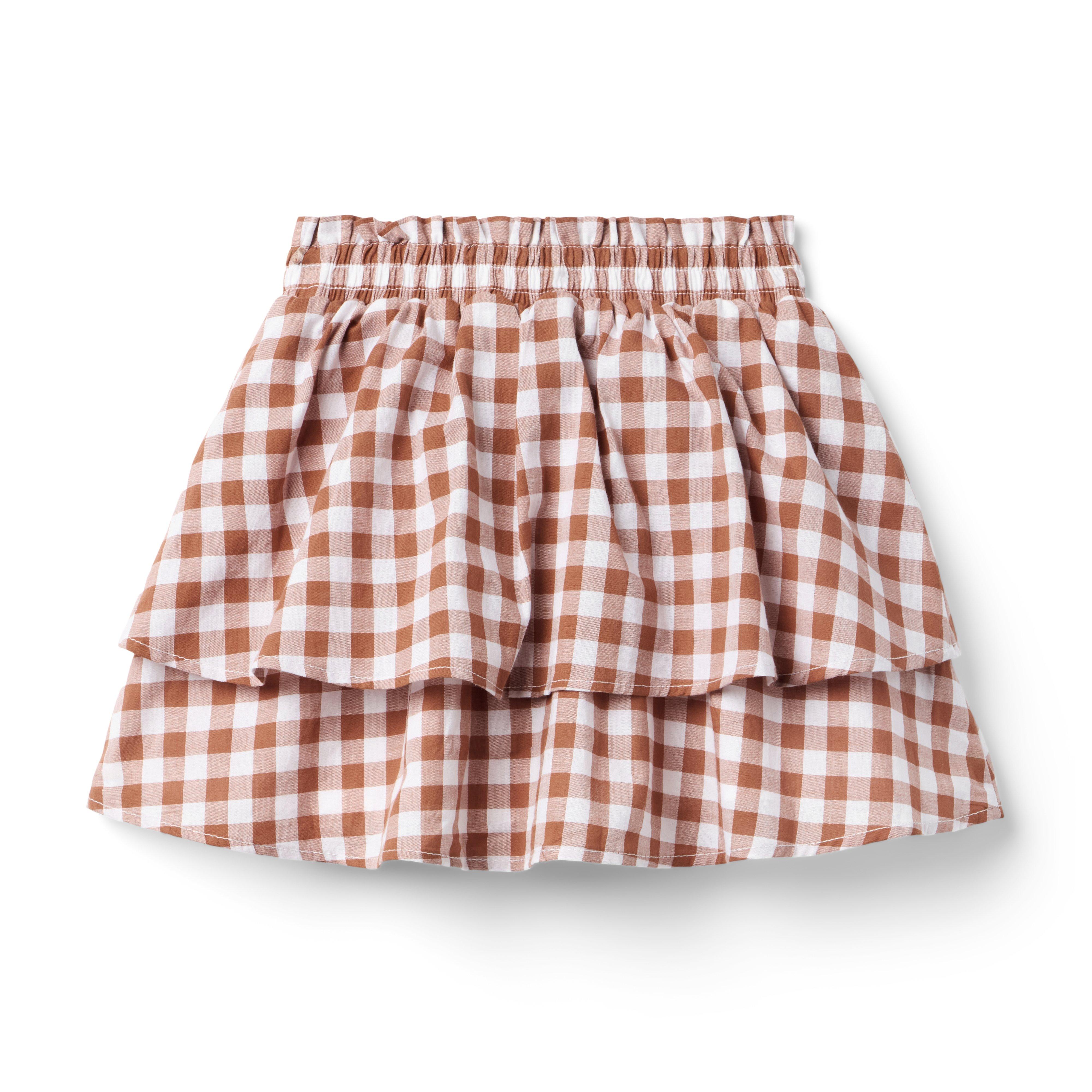Gingham Tiered Skirt image number 1