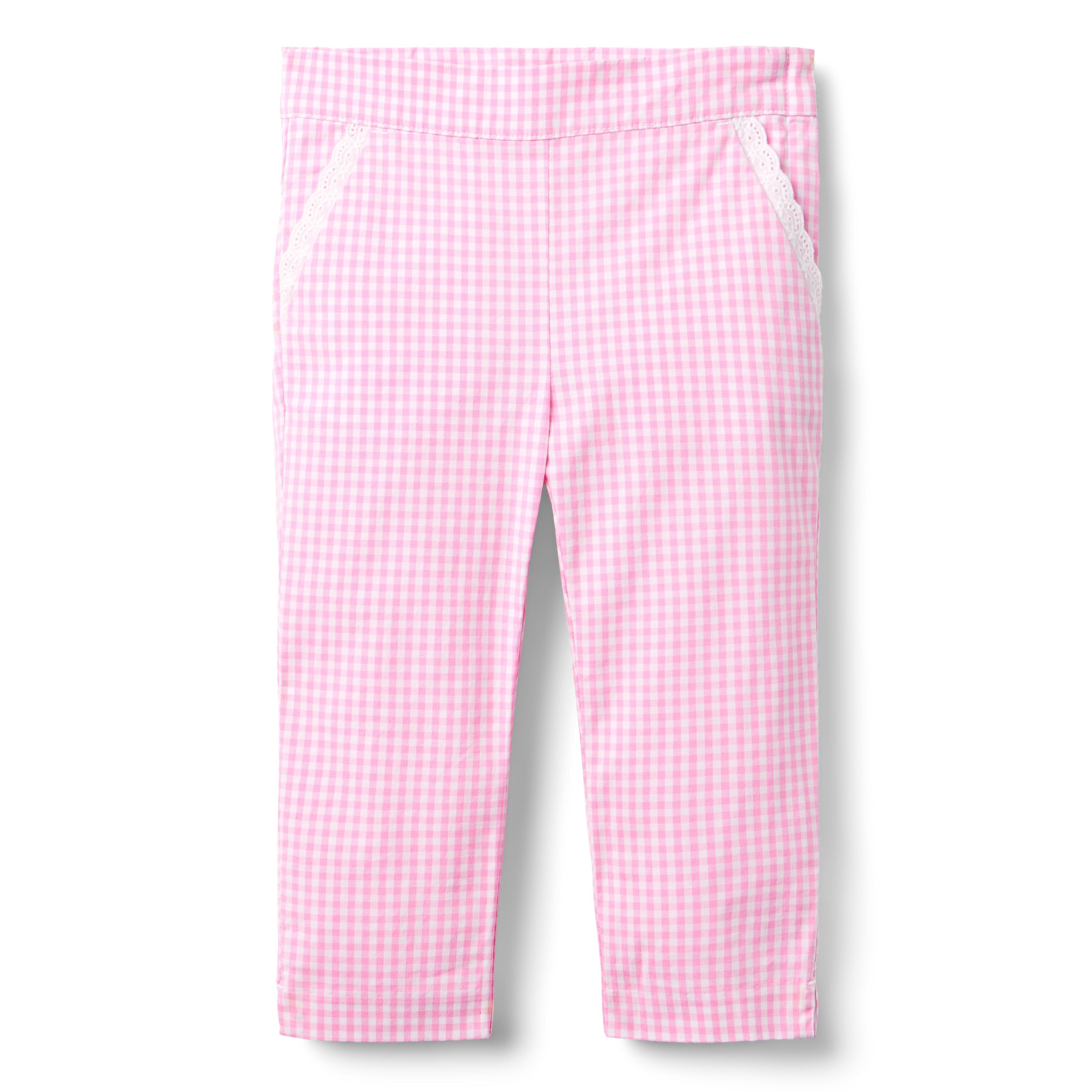 Gingham Cropped Pant