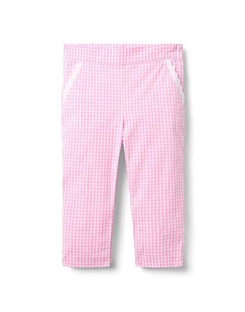 Gingham Cropped Pant