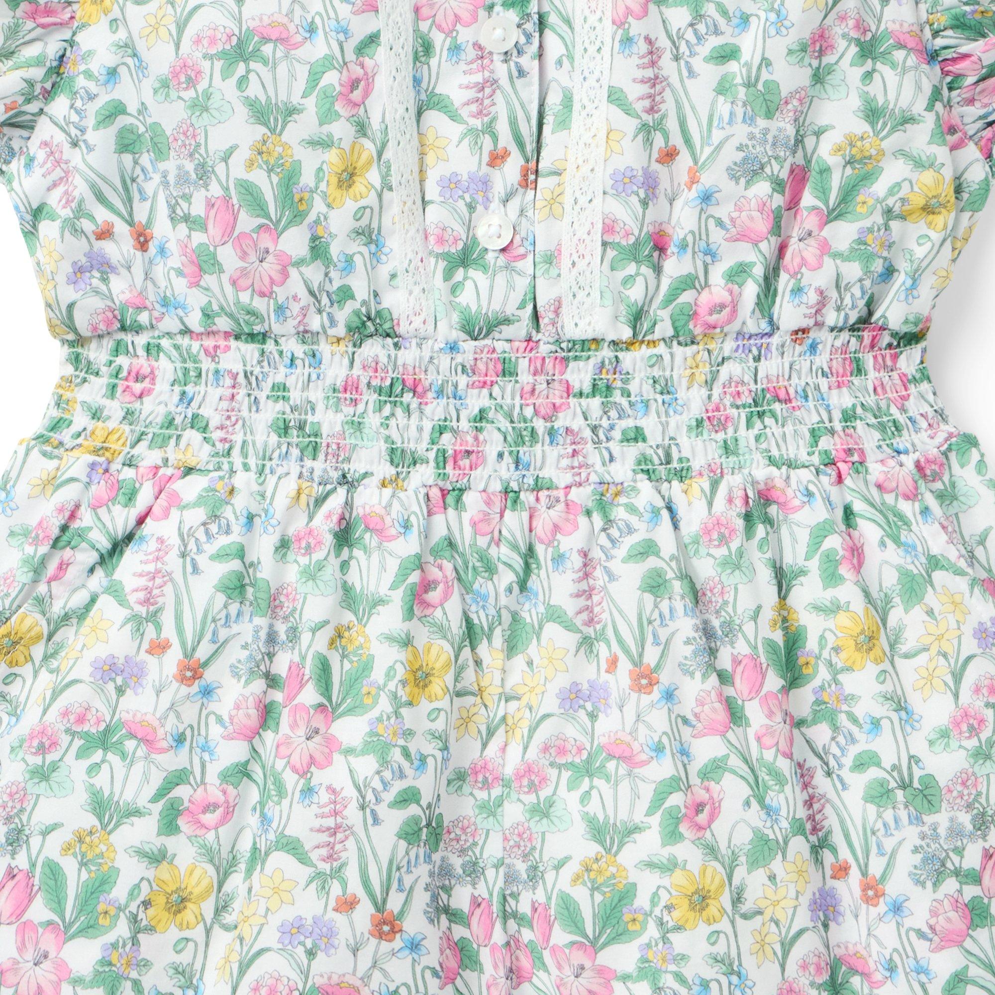 Floral Ruffle Romper image number 1