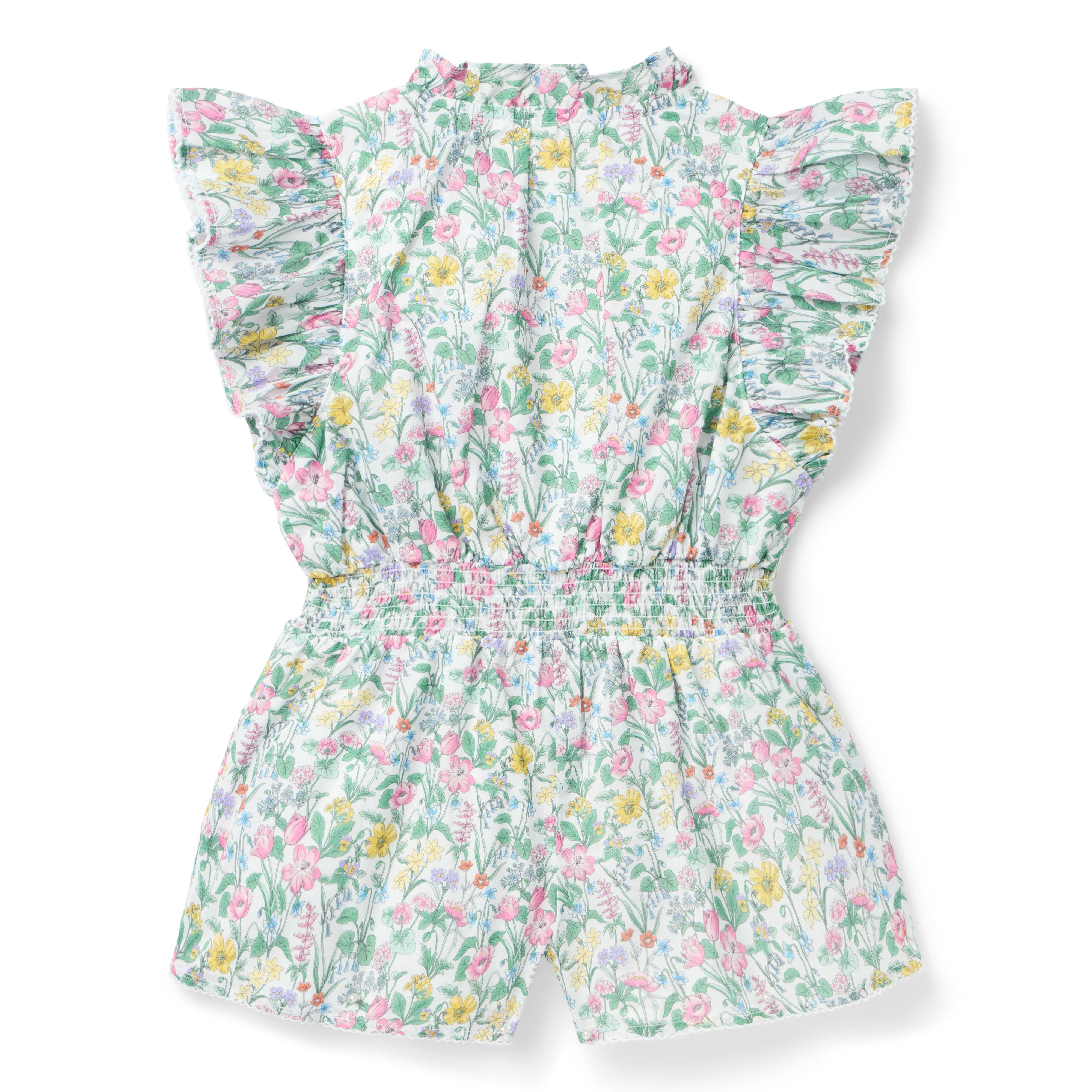 Floral Ruffle Romper image number 2