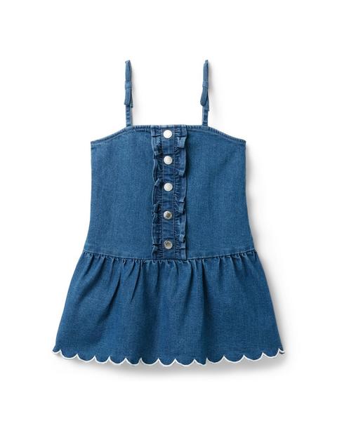 The Chambray Ruffle Dress
