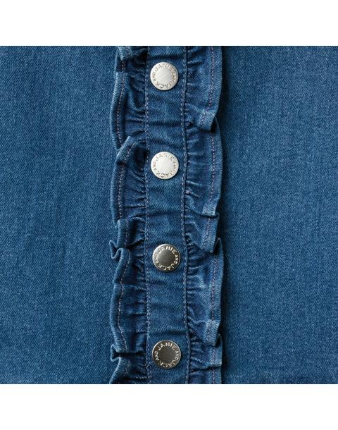 The Chambray Ruffle Dress