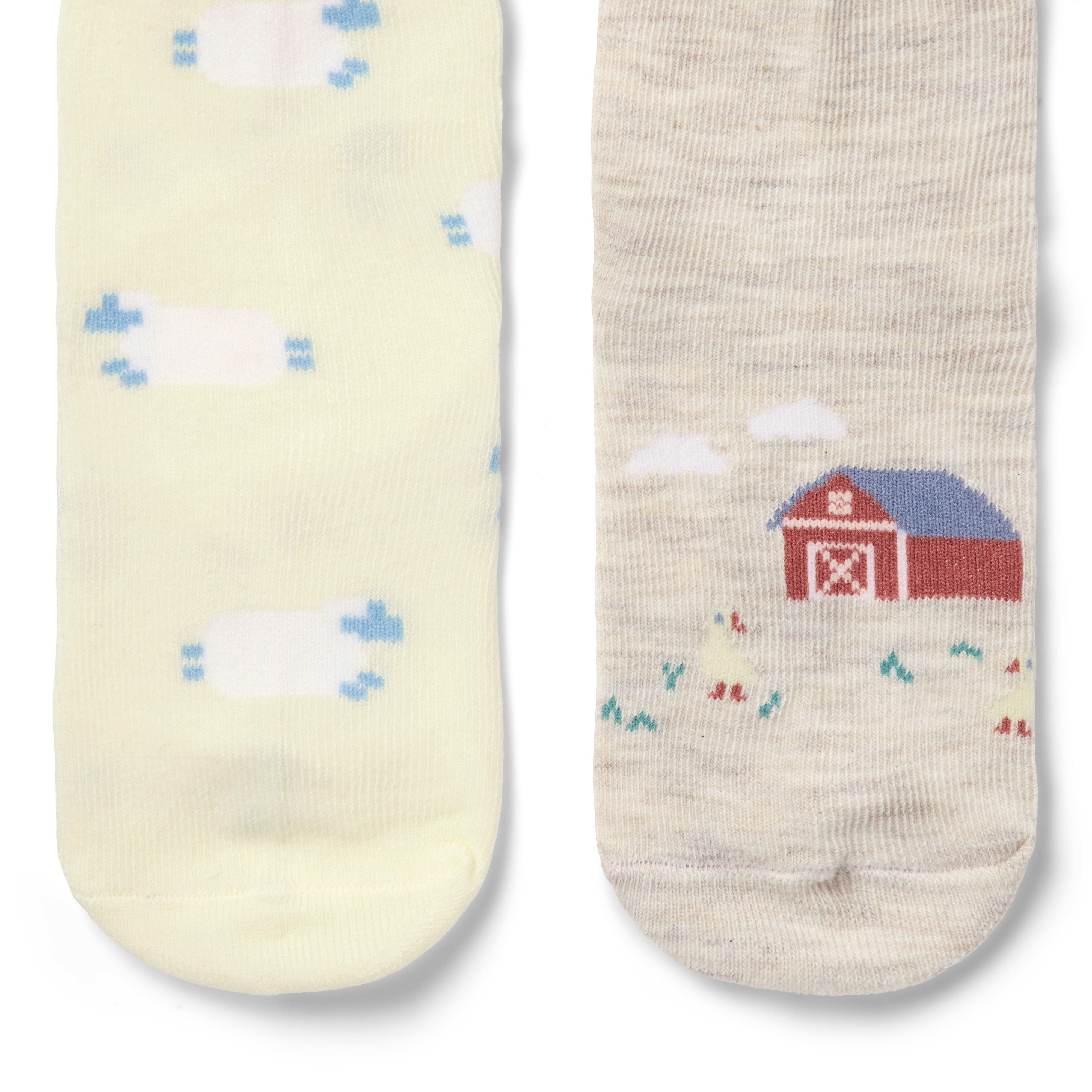 Baby Sheep And Duck Sock 2-Pack image number 1