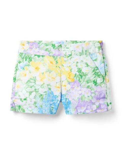 Floral Canvas Short