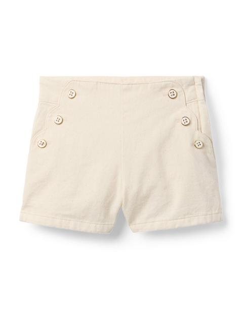 The Scalloped Button Short