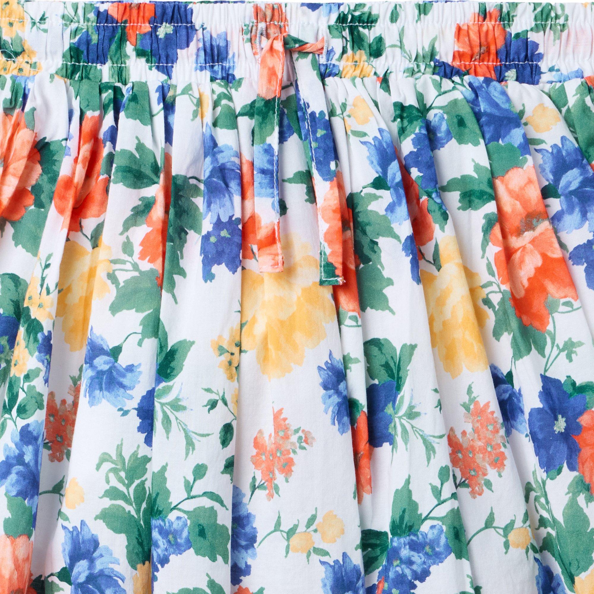 Floral Pleated Skort image number 1