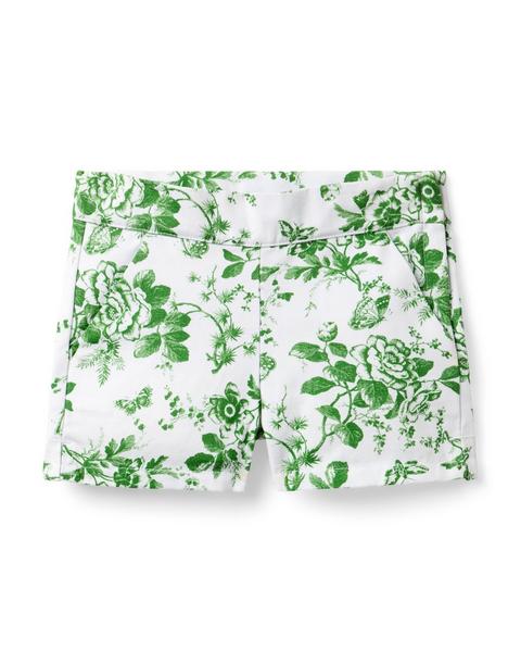 Floral Canvas Short