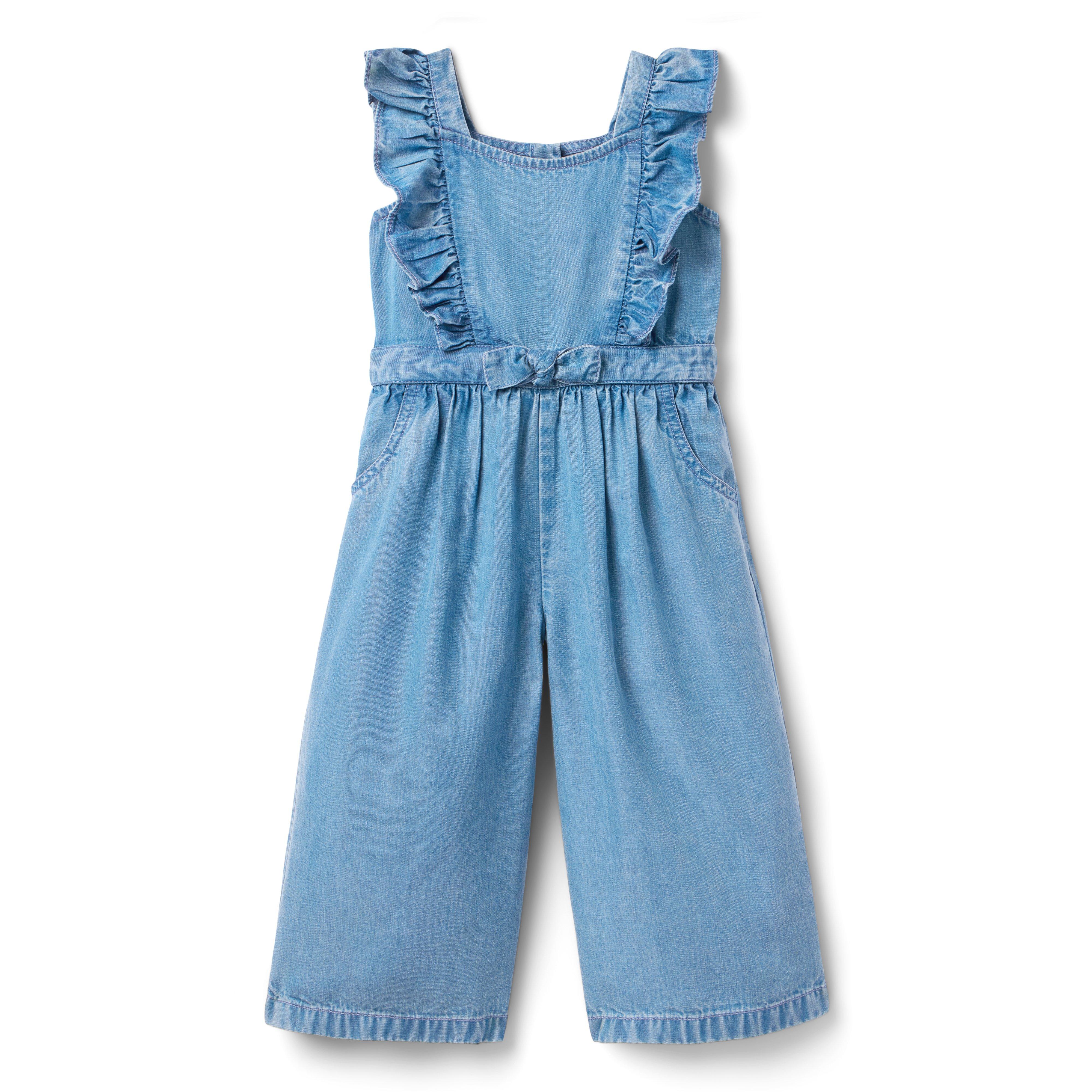 Chambray Wide Leg Jumpsuit