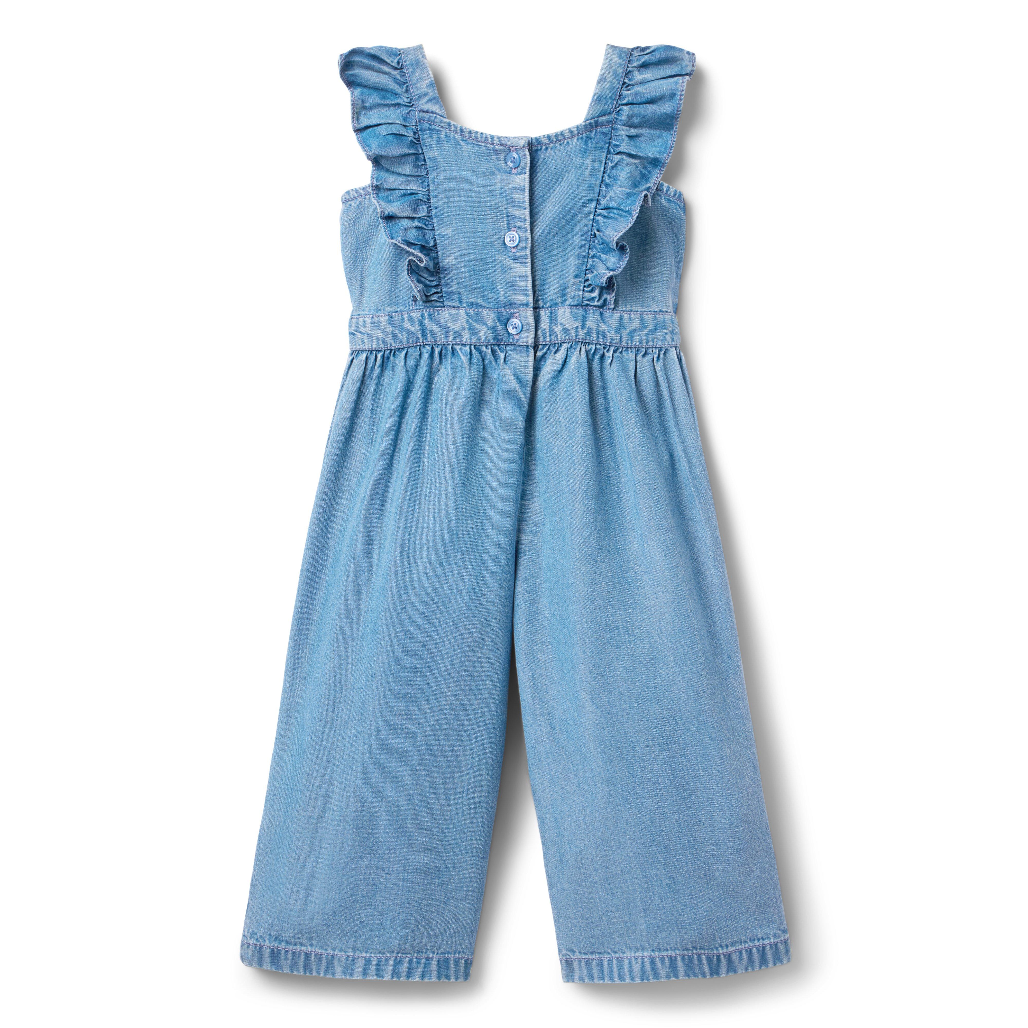 Chambray Wide Leg Jumpsuit image number 1