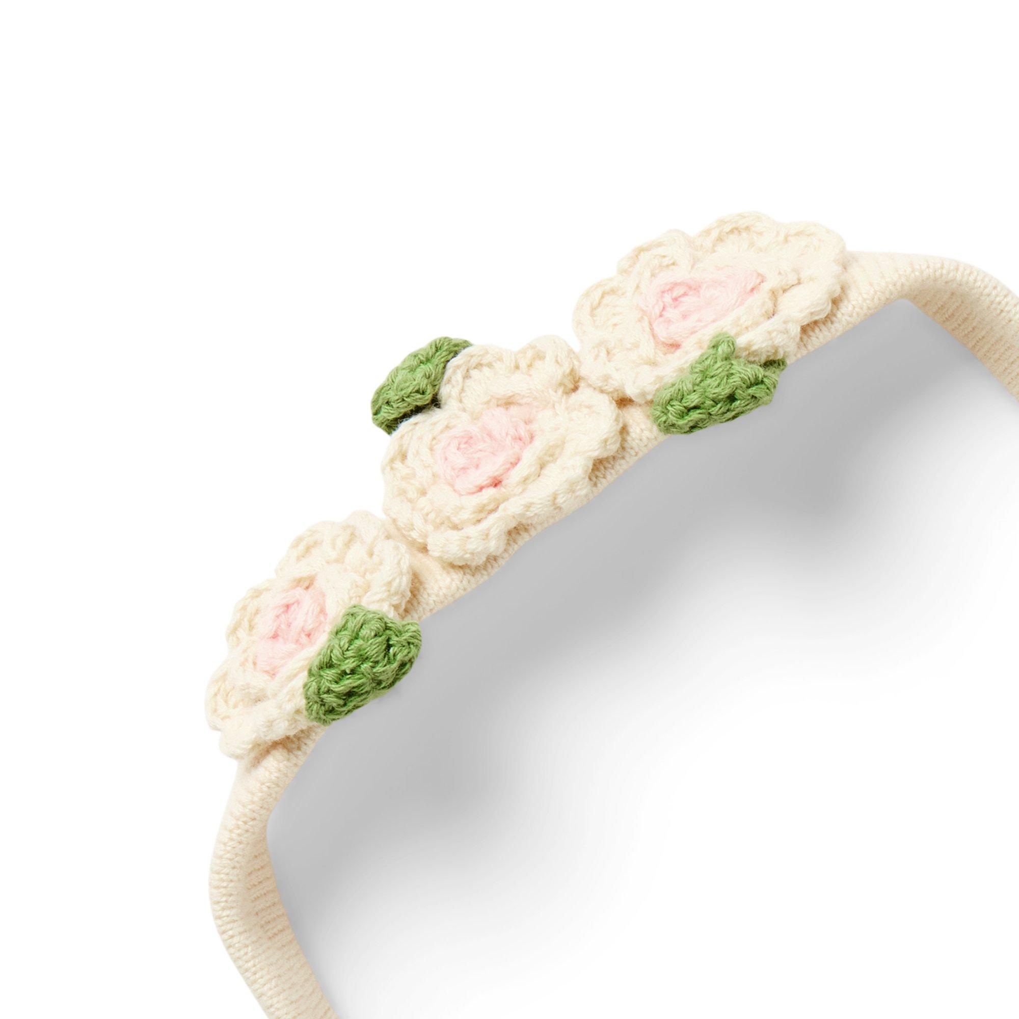 Baby Crochet Flower Soft Headband image number 1