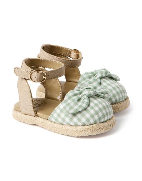 Baby Gingham Bow Sandal