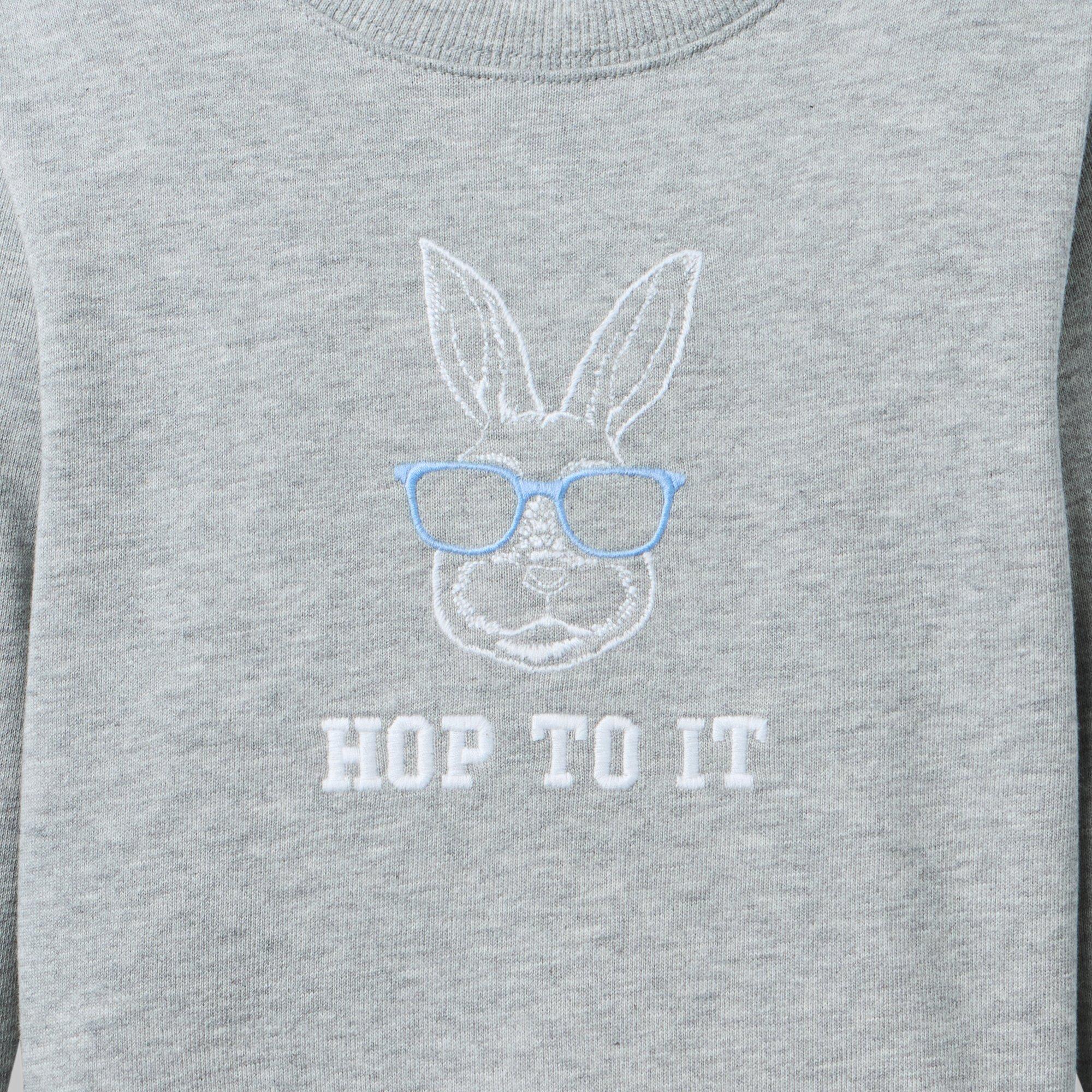 Embroidered Bunny Sweatshirt image number 1