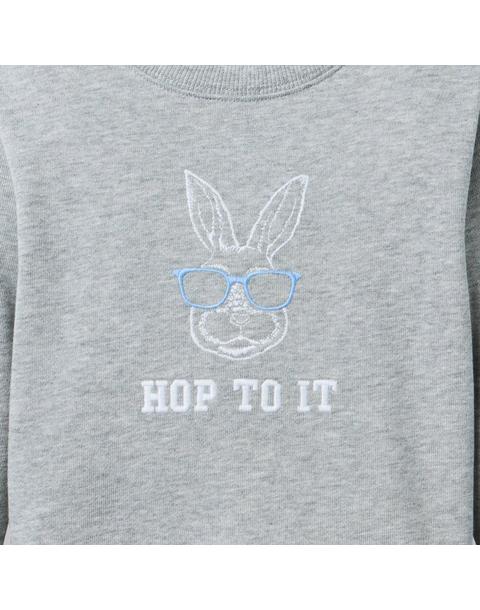 Embroidered Bunny Sweatshirt
