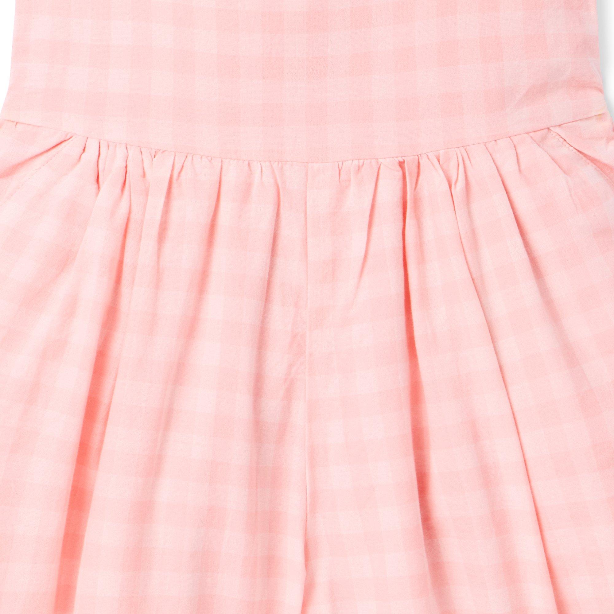 Gingham Eyelet Trim Romper image number 2