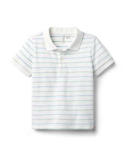 The Striped Pique Polo