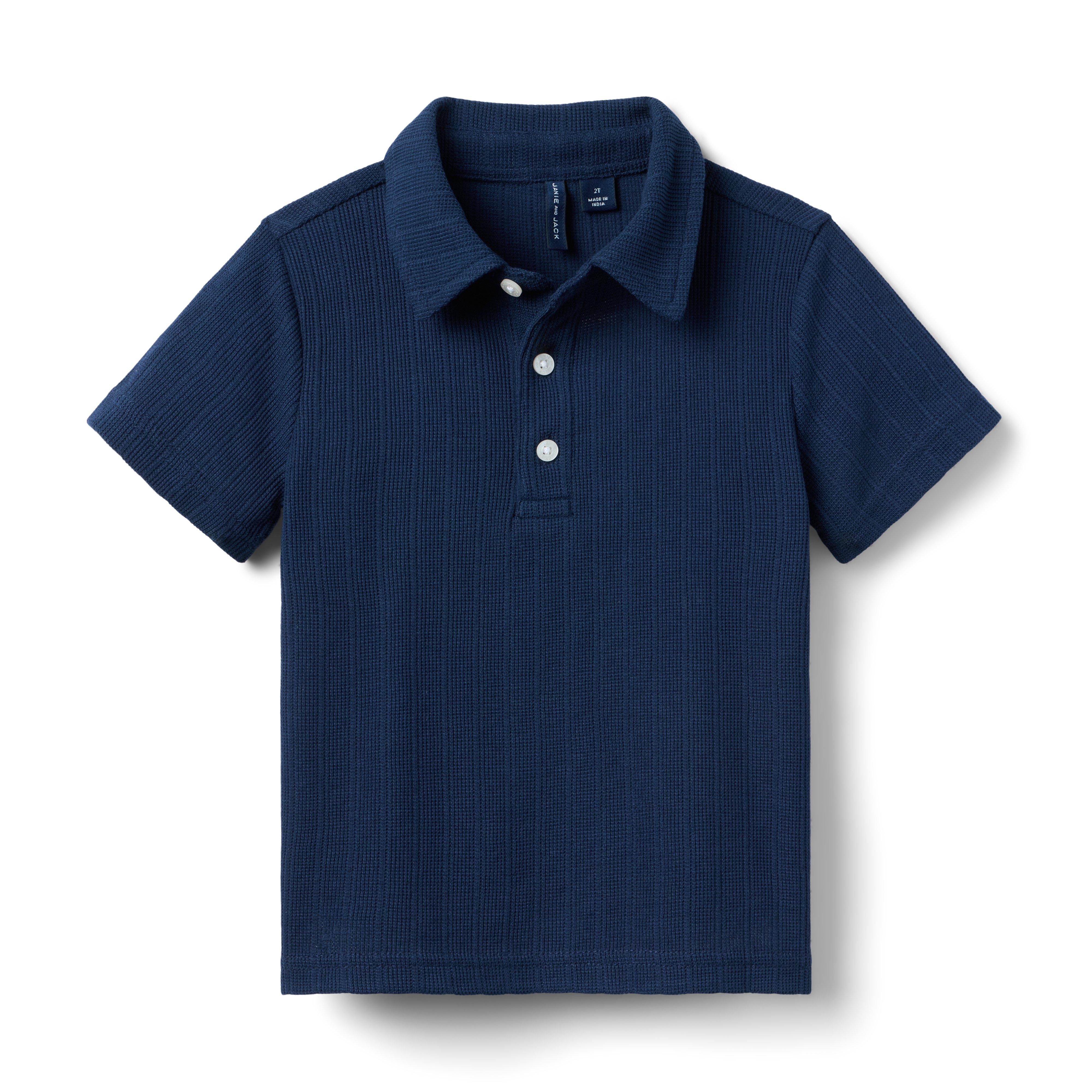 Textured Knit Polo