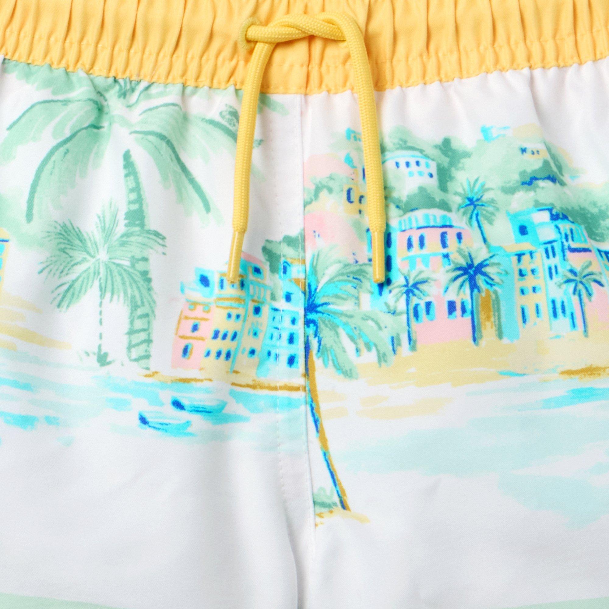 Recycled Vacation Border Swim Trunk image number 2