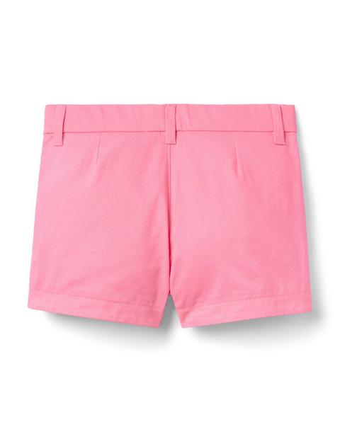 Crochet Trim Canvas Short