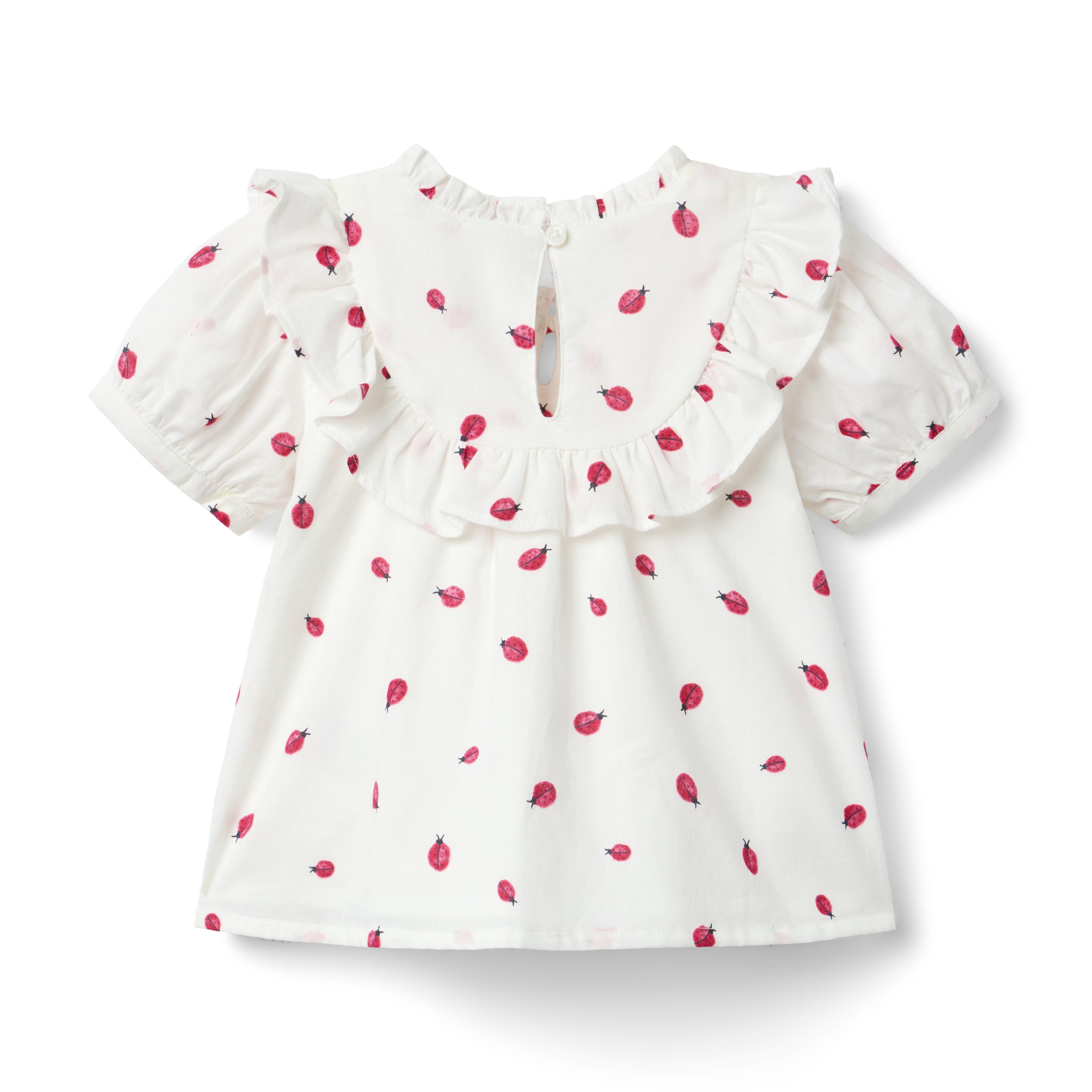 Ladybug Ruffle Top image number 2