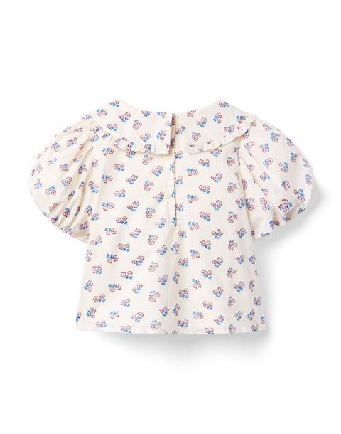 Ditsy Floral Collared Top