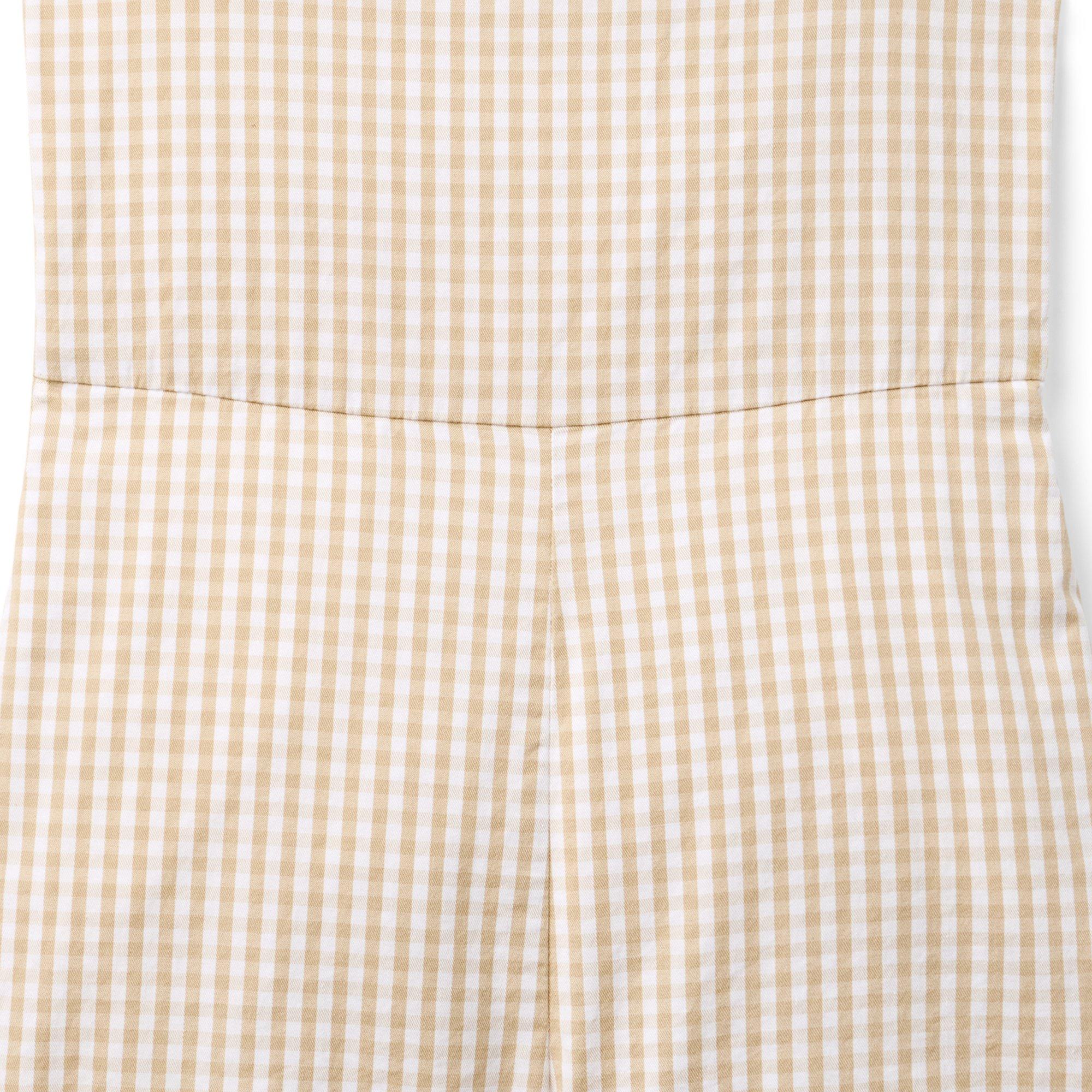 Twill Gingham Romper image number 1
