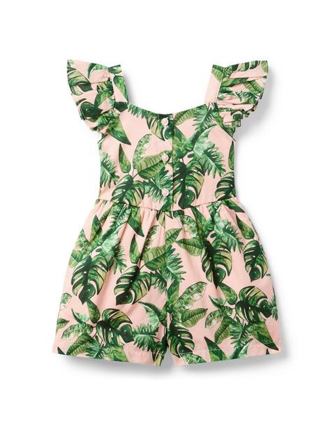 Palm Flutter Sleeve Romper