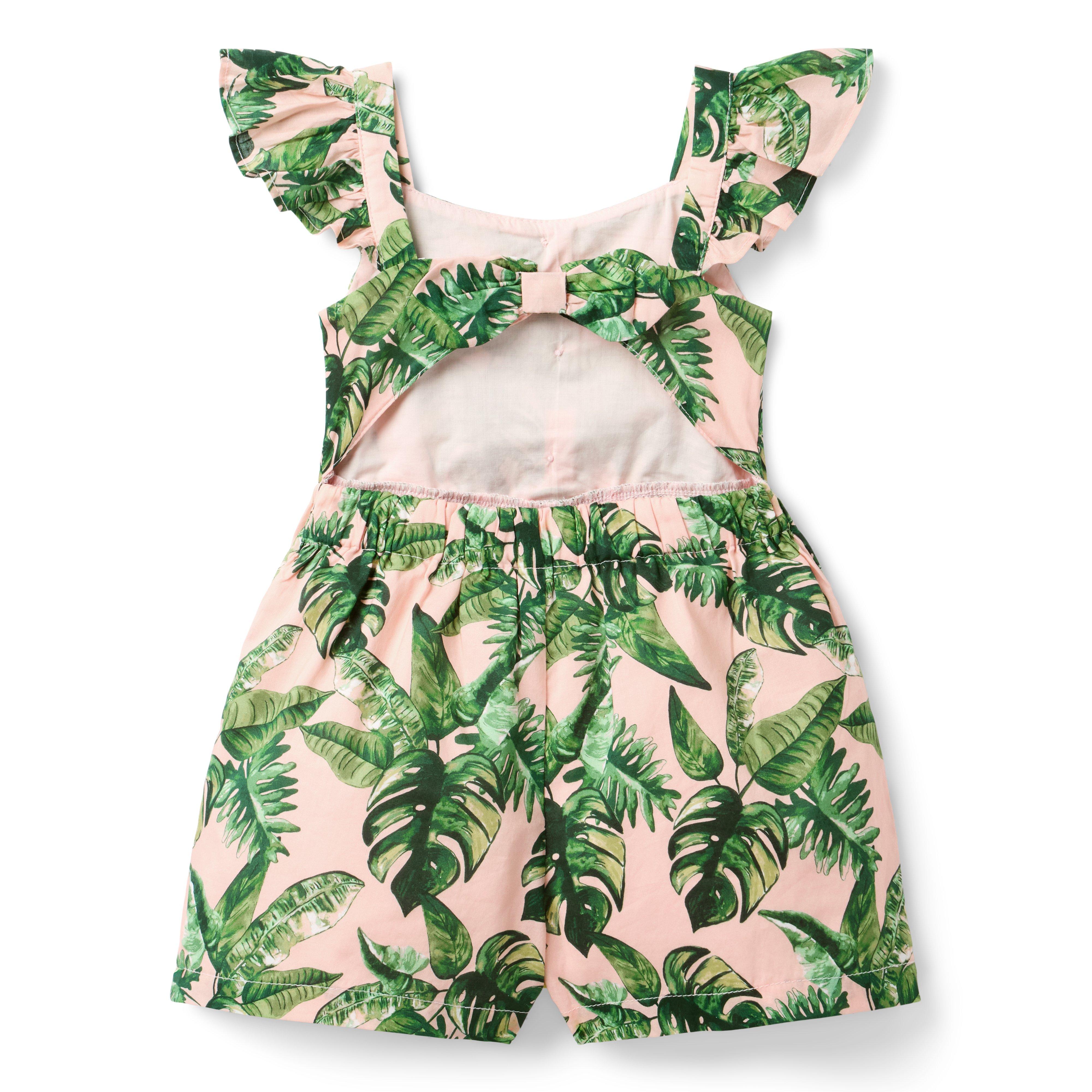Palm Flutter Sleeve Romper image number 2