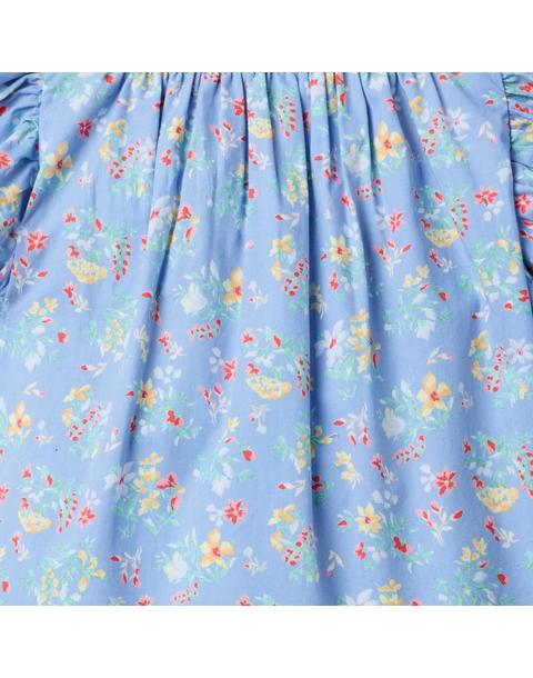 Floral Flutter Sleeve Top