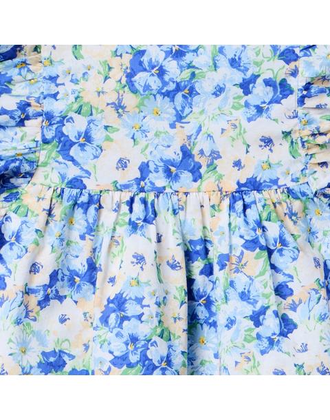 Floral Flutter Sleeve Top