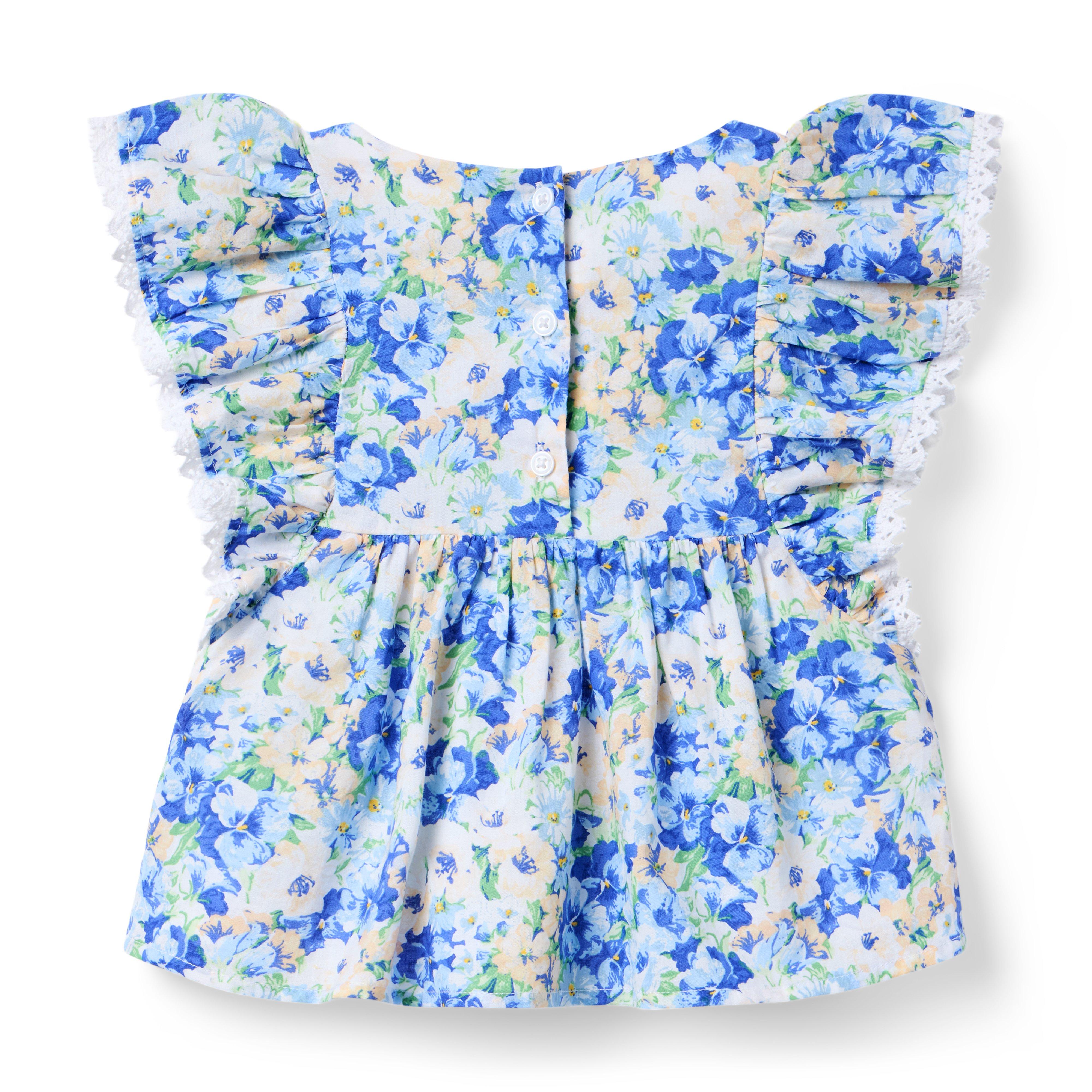 Floral Flutter Sleeve Top image number 2