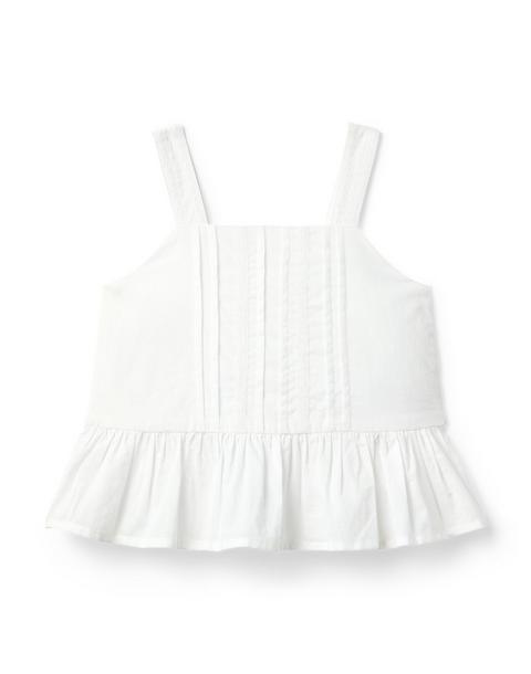 Pintuck Peplum Top