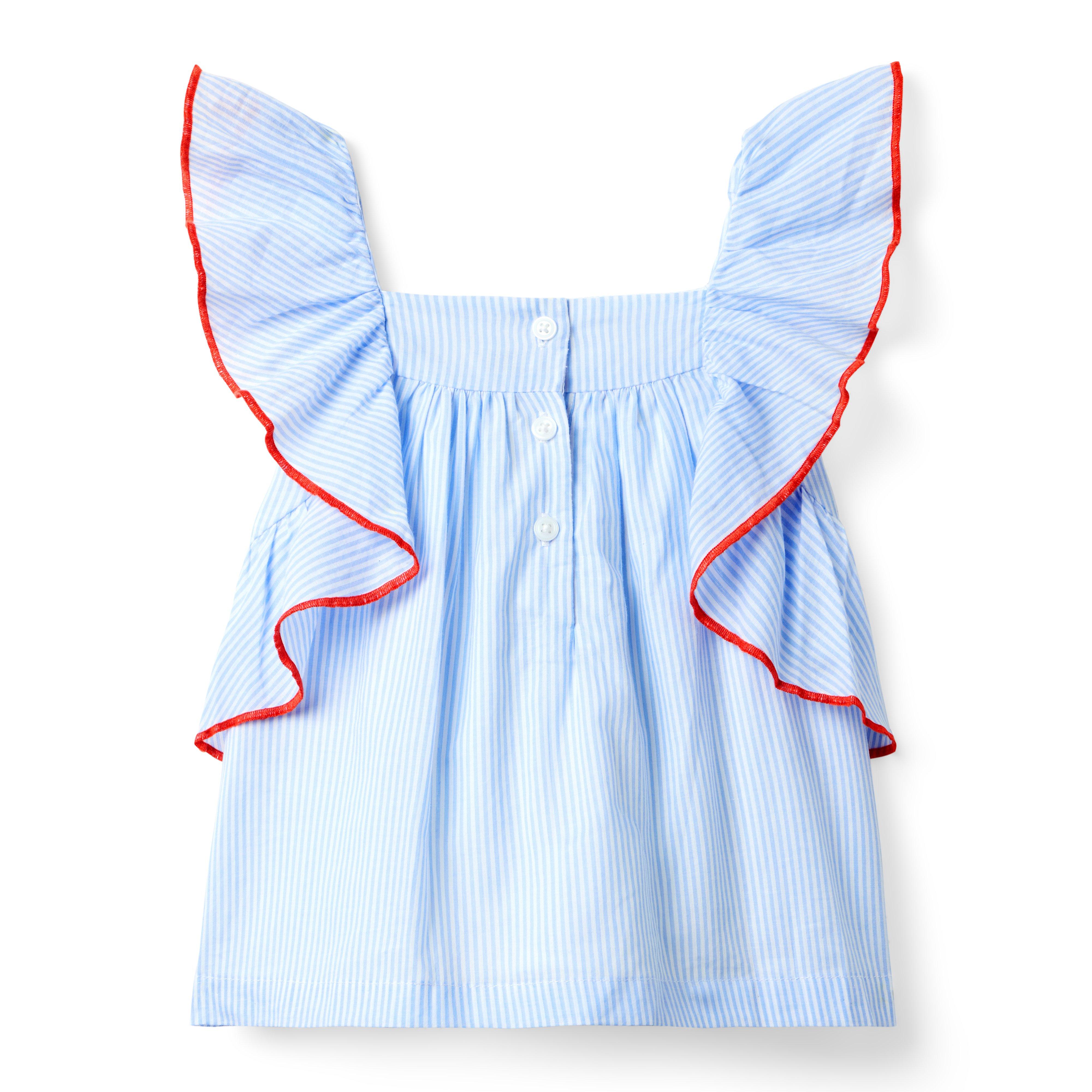 Striped Ruffle Top image number 2