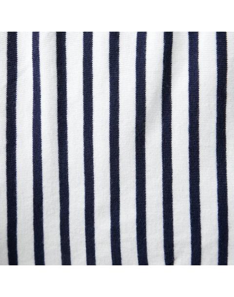 Striped Flutter Sleeve Matching Set